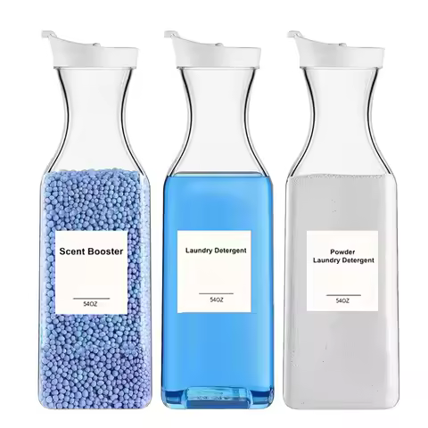 Laundry Detergent Dispenser Fabric Softener Dispenser Plastic Liquid Laundry Detergent Container Lau