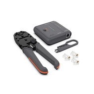 JIMIHOME GTW5N High-Quality RJ45/RJ11 Network Cable Crimping Tool with Case and Accessories