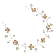 Secca Clover Pearl Crystal Headpiece Hairpiece Hiasan Kepala Mutiara Bunga Kristal Handmade Fashion