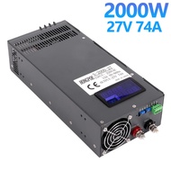 27V 74A power supply 0-27V adjustable AC-DC power transformer, power converter, suitable for LED lig