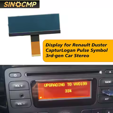 AGC-1220RF-A AGC-0060RF-A LCD Display Screen For Renault Duster Captur Logan Pulse Symbol Interior P