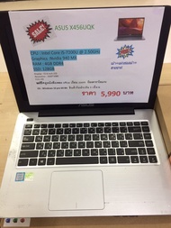 โน๊ตบุ๊คมือสอง Asus k456u intel i5-7200u 2.5 GHz VGA GT 940Mx ssd 128 GB