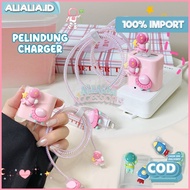 Pelindung Kabel Kepala Charger Iphone 18w 20w Case Adaptor Motif Karakter Kartun Lucu Aksesoris Hp
