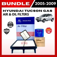 BUNDLE AIR & OIL FILTERS for HYUNDAI TUCSON GAS (2005 - 2009) (28113-08000/26300-35505)