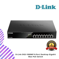 D-Link DGS-1008MP 8-Port Desktop Gigabit Max PoE Switch
