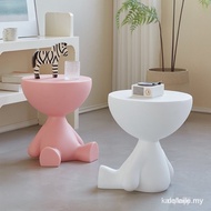 Creative Small Flat Head Coffee Table Nordic Designer Plastic Stool Living Room Simple Lying Flat So