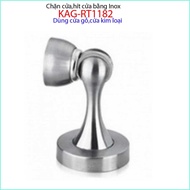 Cục hít cửa Inox có nam châm chặn cửa gỗ KAG-RT1182