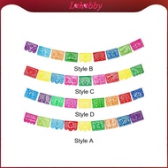 [Lohobby] Mexican Party Banner Plastic Fiesta Hanging Banner for Dia DE Los Muertos