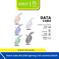 Robot Lightning Charger Cable iphone Ipad/ Cute Airpod/ Paster 2.4A - RALPH100S
