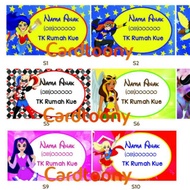 Sticker DC Superhero name label Sticker/