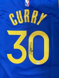 Curry 史提芬居里 藍色 PSA DNA 證書 親筆簽名球衣Stephen Curry 金洲勇士 親筆簽名球衣 Golden State Warriors