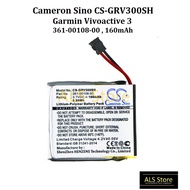 [Cameron Sino] Battery Garmin Vivoactive 3 - 361-00108-00 - 160mAh