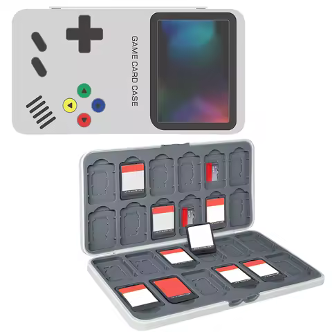 Game Card Holder Storage Box, 24 Game Slots and 24 Micro Sd Card Slots, Suitable for Switch, Lite/Ol