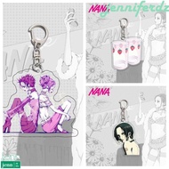 JENNIFERDZ NANA Acrylic Keychain, Acrylic Anime NANA NANA Key Ring, Key Holder Osaki Same Person Ai 