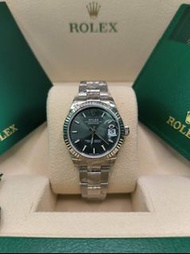 31mm 全新現貨 278274-0017 Datejust 31腕錶白色黃金及蠔式鋼款，搭配薄荷綠色錶面及蠔式（Oyster）錶帶。