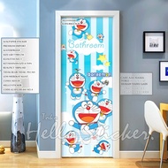 Toilet door sticker size 60 x 190 high resolution doraemon motif