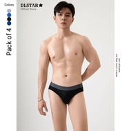 [BUNDLE OF 4] DLSTAR Men Silk Soft Briefs Underwear | Soft | Silky | Men Briefs | Comfortable wear