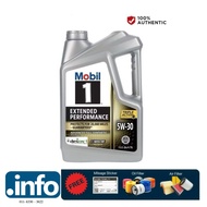 120766 Mobil 1™ Extended Performance SAE 5W30 Fully Synthetic Engine Oil (4.73L) protects for 20k mi