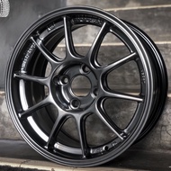 <NEW> WedsSports TC105X 15” with Matt Black & Hyper finishing. ✨  15”x7.0J ET:+35 PCD:4x100