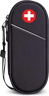 SITHON EpiPen Medical Carrying Case Insulated, Travel Medication Organizer Bag Emergency Medical Pou