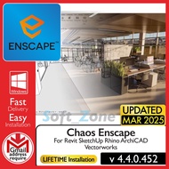 Chaos Enscape 4.4.0.452 - For Revit SketchUp Rhino ArchiCAD Vectorworks | Windows - SOFTWARE