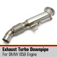 B58 V2 Exhaust Downpipe W/ Bracket For BMW F, G Chassis Sup