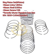 PISTONRing SEHERRing SET NISSAN LIVINA 1.8 XTRAIL T31 2.0 SERENA C26 STD-OS100 12031-CJ00A (Standard