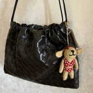 BV Bag dustbag Underarm Bag Hand Bag Simple Elegant~New Classic Woven Drawstring BV Underarm Bag Han