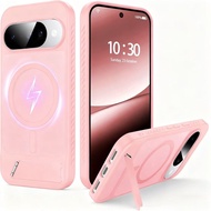 For Google Pixel 9Pro XL case magnetic Pixel9Pro cover with stand matte silicone Pixel9 protective c