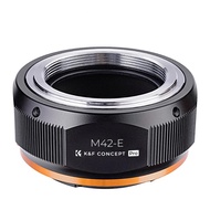 K&F Concept Lens Adapter for M42 Screw Mount Lens to Sony NEX Alpha E-Mount Camera α7R α3000 NEX-3
