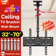 Universal TV hanger with telescopic rotating lifting ceiling bracket suspended in the air TV Bracket
