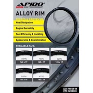 Apido Alloy Rim (Matt Black) 185x17 185x18 Rim Aloi Kong