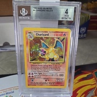 BGS 4 Charizard 4/102 Base Set 1999 Unlimited Holo - Pokemon Graded Card