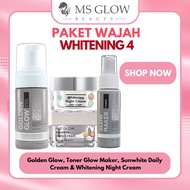 Ms Glow Paket Whitening Series - Skincare Pemutih Mencerahkan Wajah