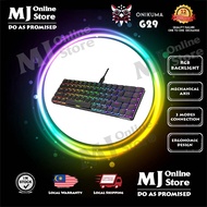 Onikuma G29 Wired/Wireless 60% Ergonomic RGB Backlit Mechanical Feel Gaming Keyboard 69 Keys