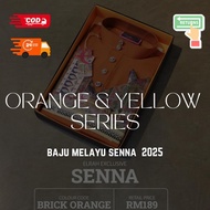 ELRAH EXCLUSIVE SENNA BAJU MELAYU | YELLOW & ORANGE SERIES | BAJU RAYA SLIM FIT | SAMPAI SAIZ BESAR 