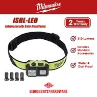 MILWAUKEE Intrinsically Safe Alkaline Headlamp ISHL-LED Personal Lighting Head Lamp Lampu Kepala