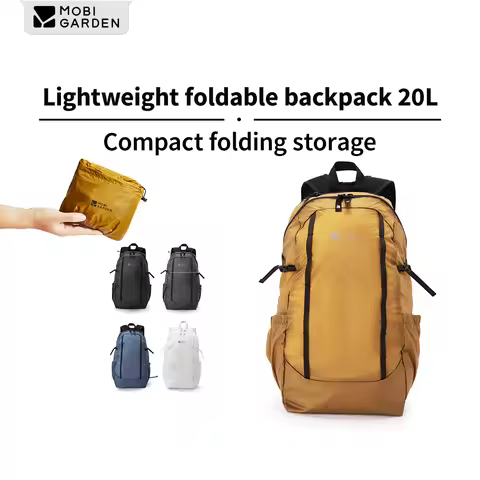MOBI GARDEN Feather Lite Zero Gravity Skin Pack Zip Fold Backpack Ultralight Waterproof Hiking Pack 