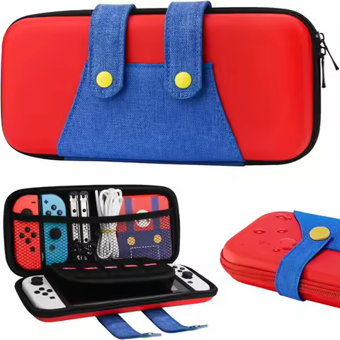 EVA Storage Switch Case Compatible with Nintendo Switch/OLED Cute Portable Switch Carrying Case with