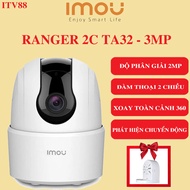 (TẶNG KÈM ĐẾ CAMERA) CAMERA TRONG NHÀ IMOU RANGER 2C 3MP/5MP | QUAY 355 ĐỘ | ĐÀM THOẠI 2 CHIỀU - BH