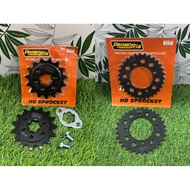 (PROMORIN) (415) LC135 RXZ Y125 SRL 110 BLACK SERIES SPROCKET FULL REAR FRONT 4 LUBANG BELAKANG DEPA