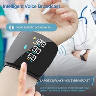 Portable Digital Blood Pressure Monitor Wrist Blood Pressure BP Usb Charging Voice Sphygmomanometer