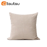 OTAUTAU Cotton Corduroy Cushion Cover Without Insert Throw Pillowcase 30x50/40x40/45x45/50x50/55x50/