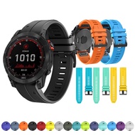 for Garmin Fenix 6 6X Pro Fenix 7 7X 5X 5 3HR 945 Watch Quick Release Silicone Easy Fit Wristband 26MM22mm strap strap