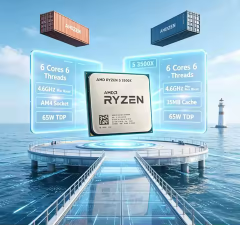 AMD Ryzen 5 3500X AM4 A520 B450 X470 X570 Mainboard Compatible Chip High Boost Frequency Gaming Proc