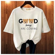 BAJU KAOS WANITA OVERSIZE TEE T SHIRT BEAR GOOD CETAK DTF PRINTING KAOS MURAH OVERSIZE KAOS POLOS