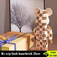 [3169 Details] bearbrick Bear Puzzle Set 31cm, bearbrick 3D decor Assembly Model, lego bearbrick Gift