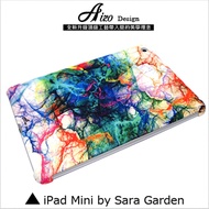 【AIZO】客製化 手機殼 蘋果 ipad mini4 撞色 Color 彩虹 潑墨 平板 保護殼 保護套 硬殼