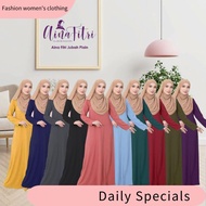 Muslim women's clothing ♢Jubah Muslimah By Aina Fitri Collection New Arrivals.Jubah Muslimah Umrah Murah Hitam Wanita Perempuan Plain Ironless .♭