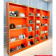 Handbag Shoes Display Cabinet Kabinet Paparan Stainless Steel Beg Kasut Rak Quality Muilti-purpose Display Cabinet